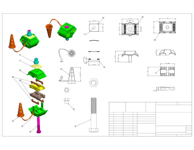 technical drawing 2d,3d modeling,3d printing automotive,part