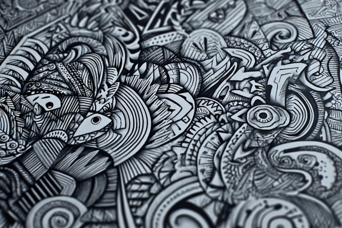 create clean and unique doodle art designs