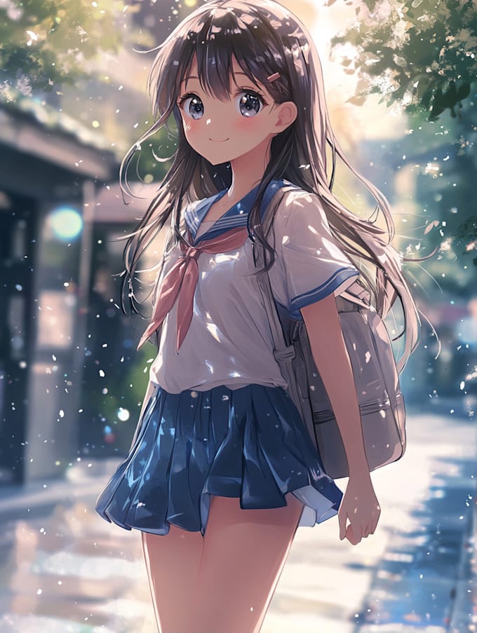 draw illustrations in anime and manhwa style