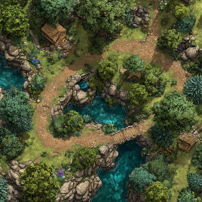 create a high quality battle map for your fantasy rpg game
