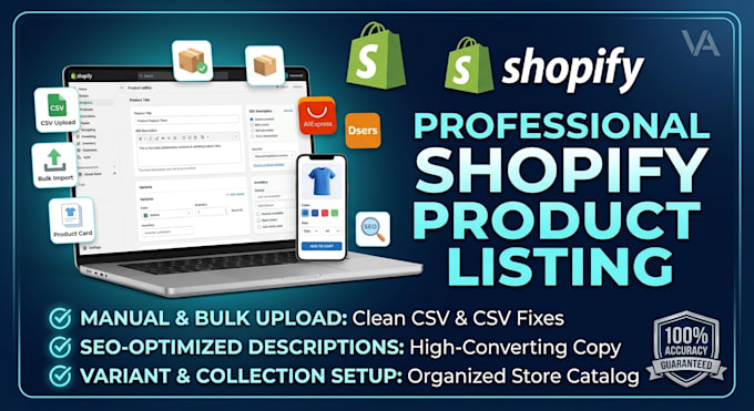 shopify product listing, description, shopify product lister as shopify expert