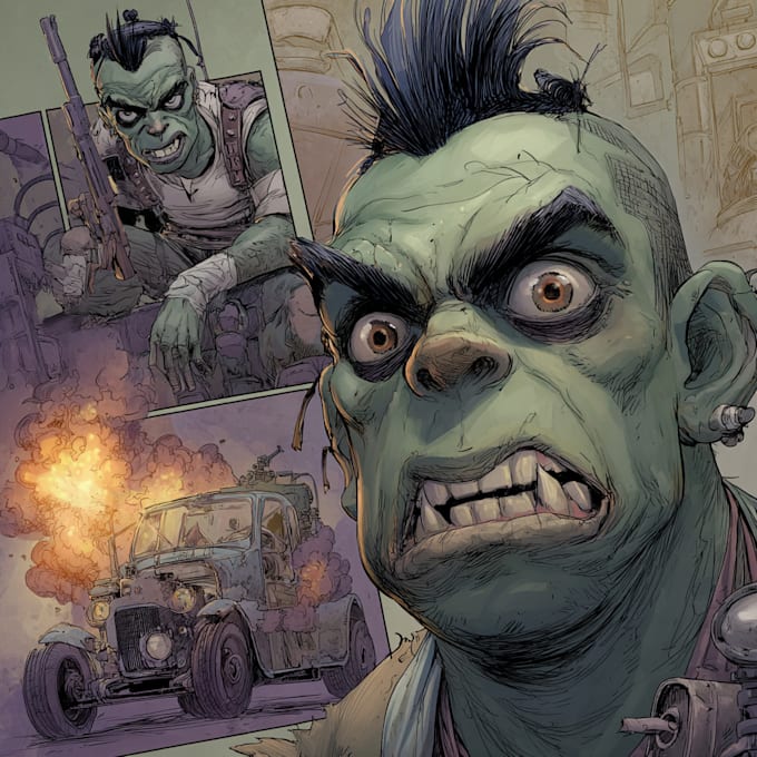 do comic cover arts for your stories