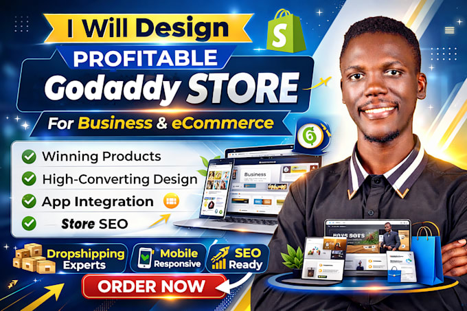 build godaddy website design, godaddy website development squarespace expert