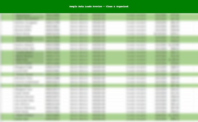 provide verified data leads for  process outsourcing bpo