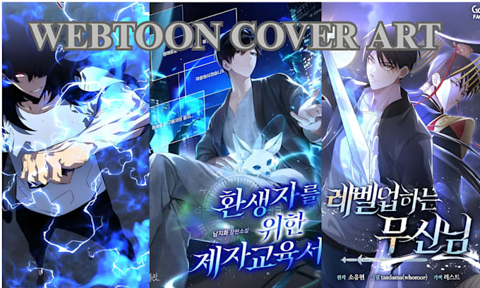 Do anime manga webtoon cover light novel shonen manhwa comic cover art ...