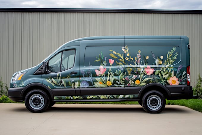 vehicle wrap design, van wrap design, car wrap design