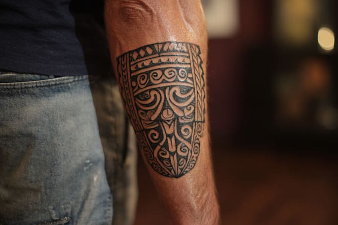design a polynesian maori tribal tattoo