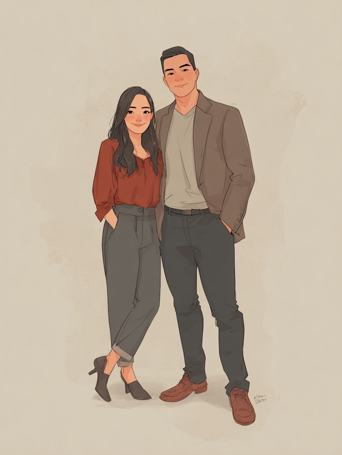 draw a faceless digital portrait for you