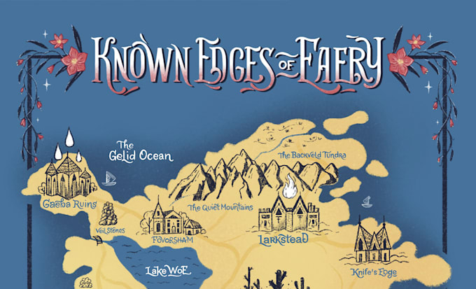 create a fantastic map for a book or board game