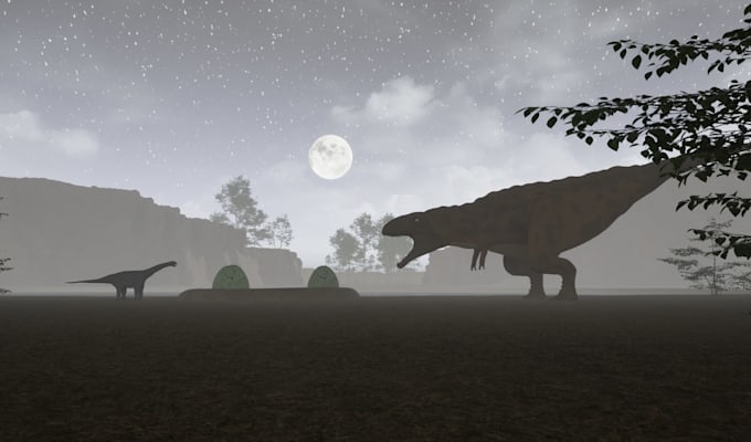 model a 3d dinosaur or creature for games and movies