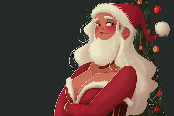 do christmas illustrations and cards for you