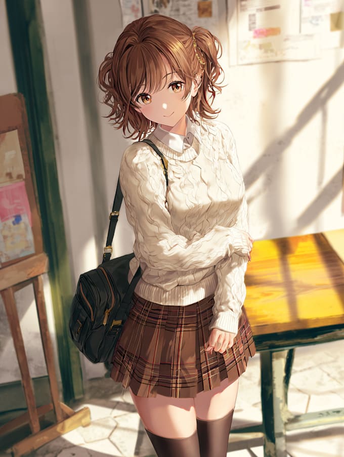draw beautiful anime art illustration