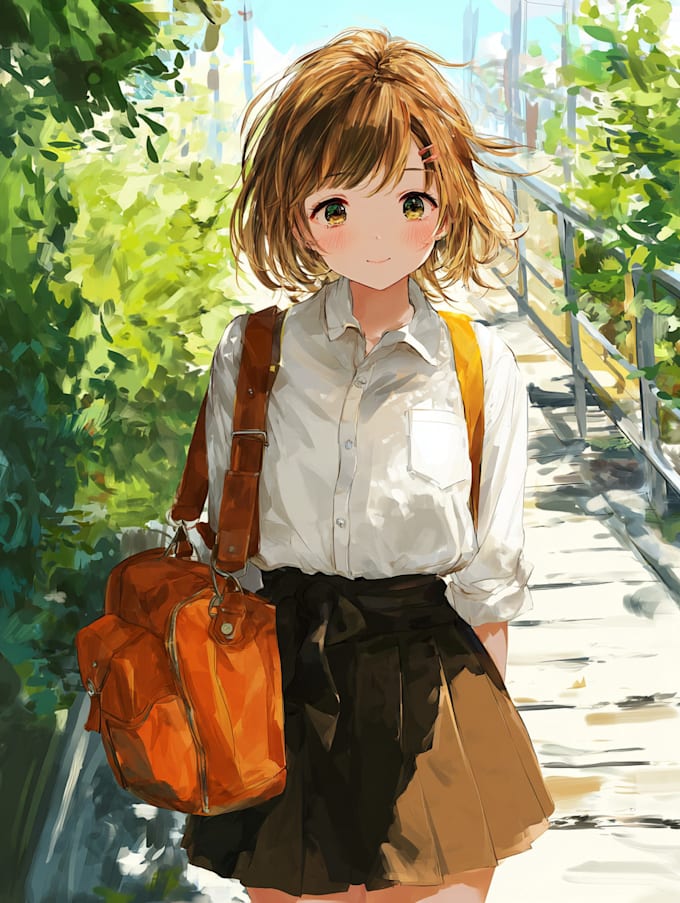 draw anime character illustration