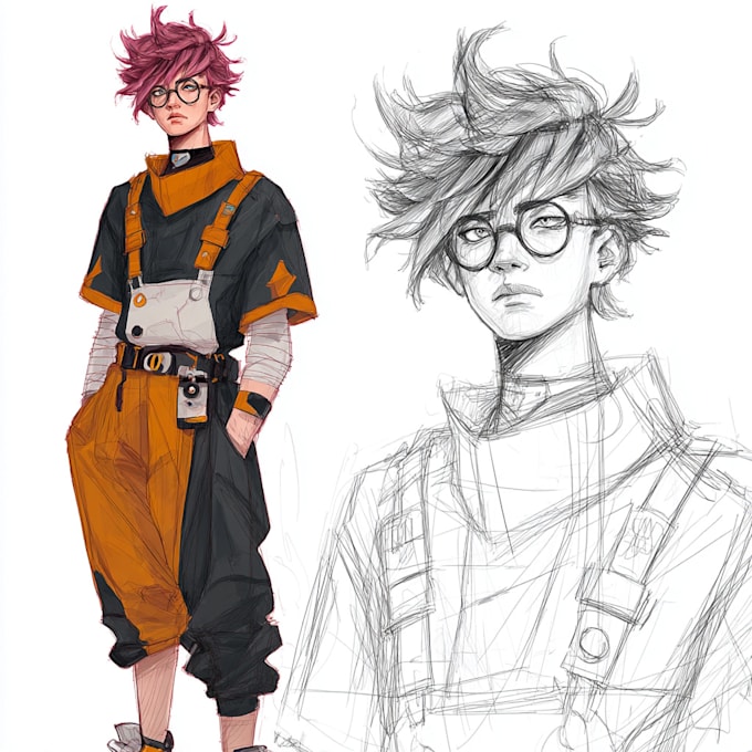 make your portrait or charater in comic style