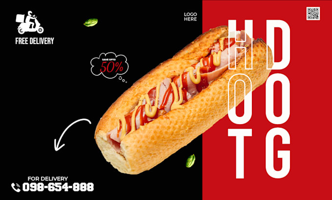 design food social media posts, banner, creative ads