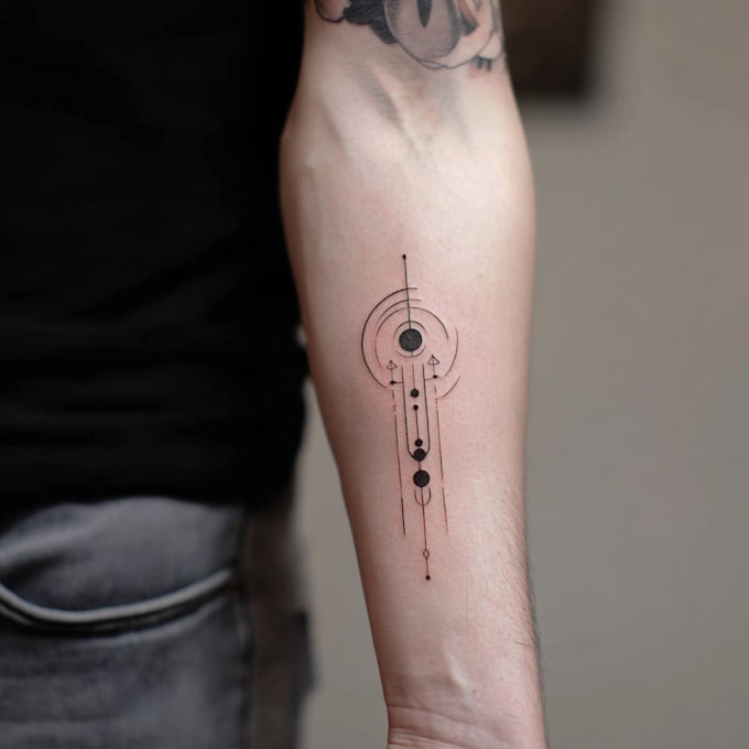 make minimal tattoo design