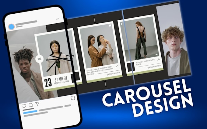design instagram carousel, carousel ads, and carousel post