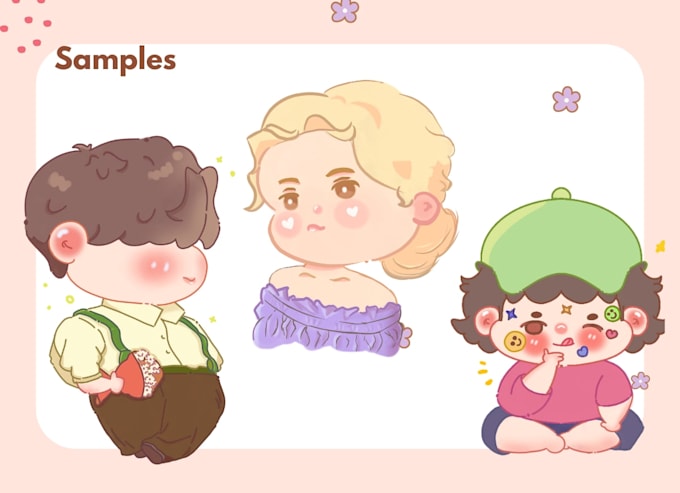 draw cute chibi art or custom chibi characters