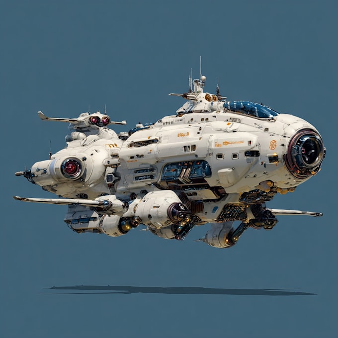 Draw sci fi spaceship concept art or vehicle design by Meesteapie | Fiverr
