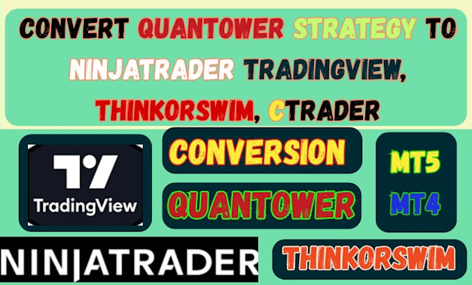 code quantower strategy to ninjatrader, tradingview thinkorswim and ctrader