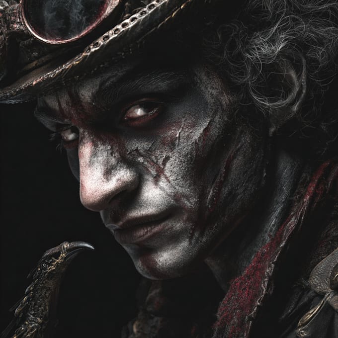 draw horror and dark fantasy illustrations