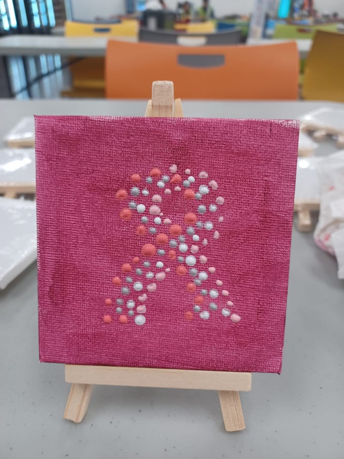 create a dot painting