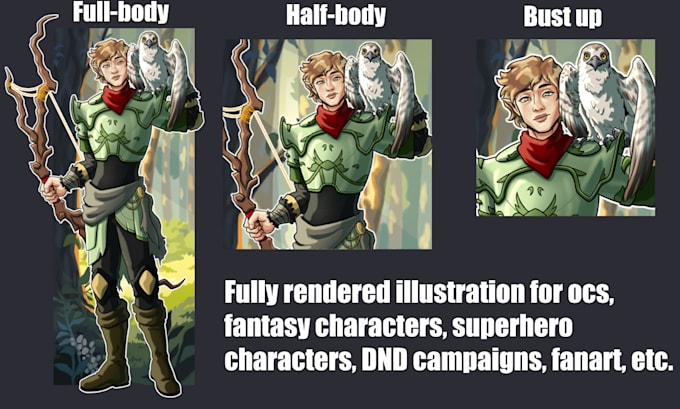 illustrate your fantasy and dnd characters