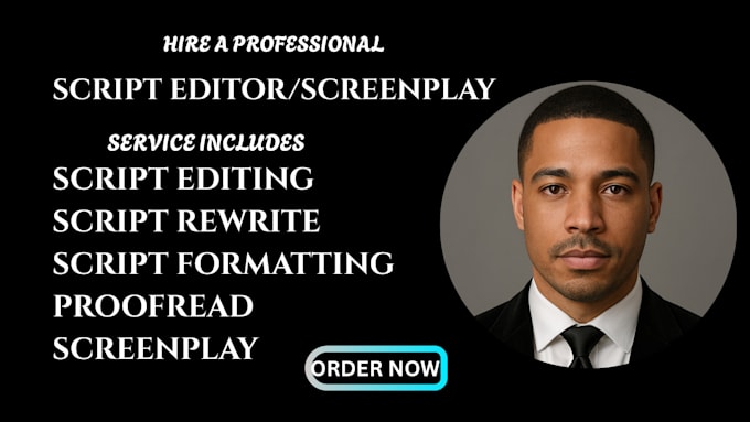 do script writing script edit script format script rewrite and proofread