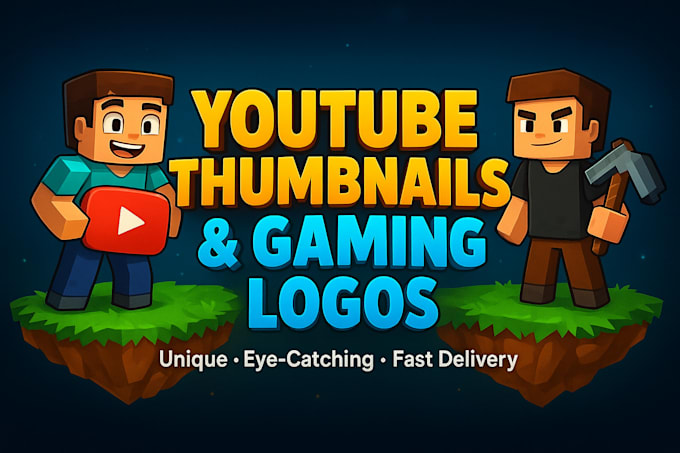 design a custom minecraft logo and server icon