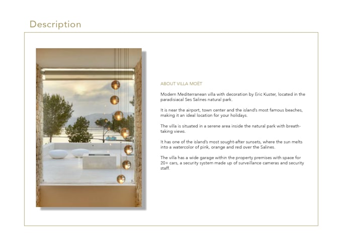 design a real estate brochure or PDF