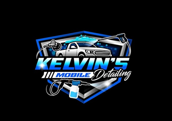 quality and beautiful auto detailing logo design