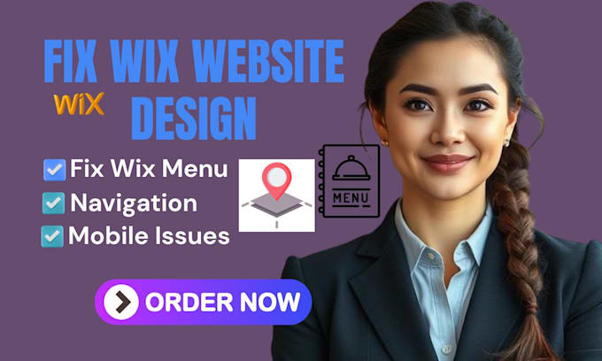 fix wix menu issues, broken navigation, header, and mobile problems