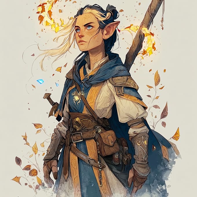 make an dnd art and dnd character art