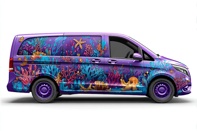professional van wrap, vehicle wrap, car wrap design