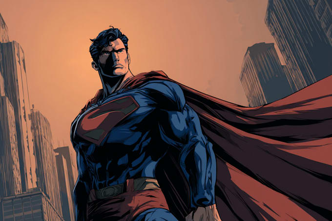 did super hero comic or character illustration