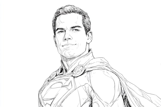 do super hero portrait sketch art