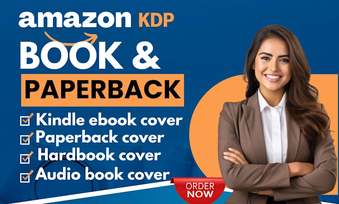 design amazon kdp paperback, hard cover book cover