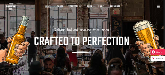 a professional website for wine shops, bars, and lounges