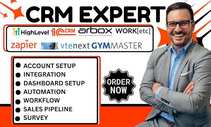 setup 1crm vtenext act crm automation soffront gymmaster arbox worketc zapier
