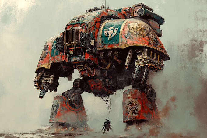 paint a warhammer illustration