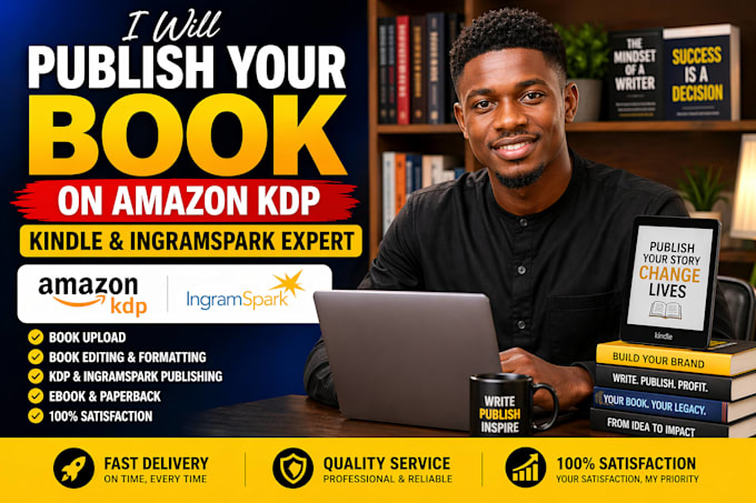 upload book ebook on amazon kindles direct, publishing book editing ingramspark