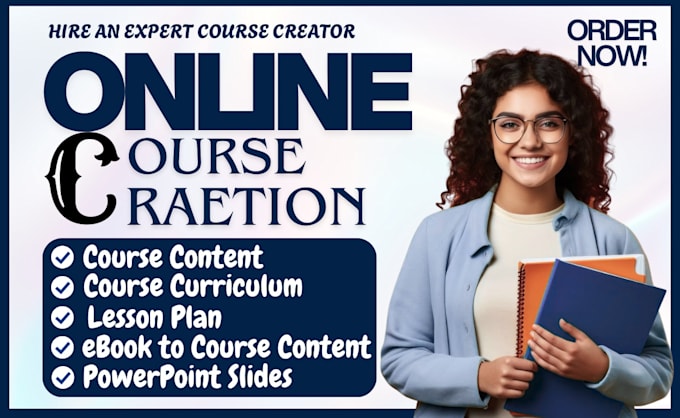 create online course content, elearning website, course curriculum on any lms