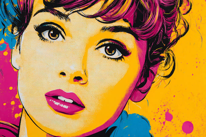 draw comic pop art portrait