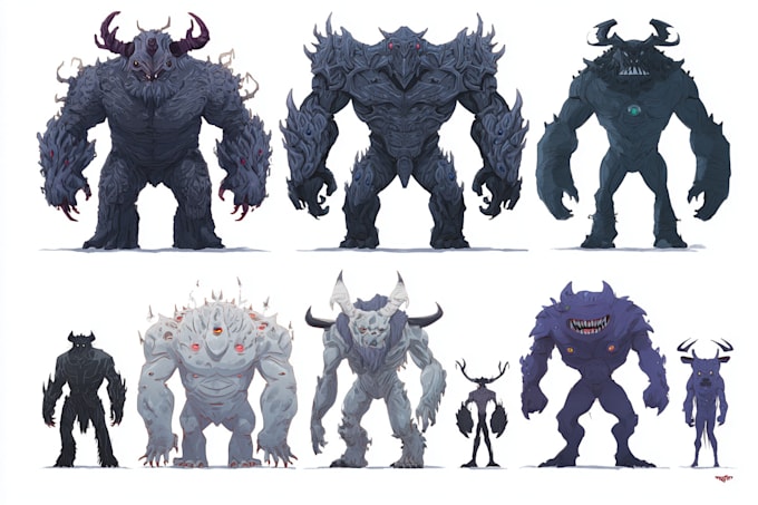 illustrate fantasy art creatures and characters