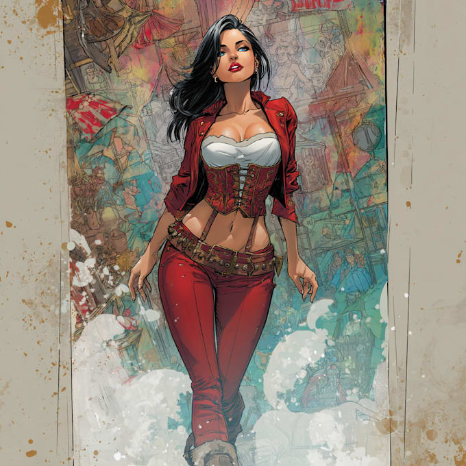 do comic book illustration with comic book illustrator your style