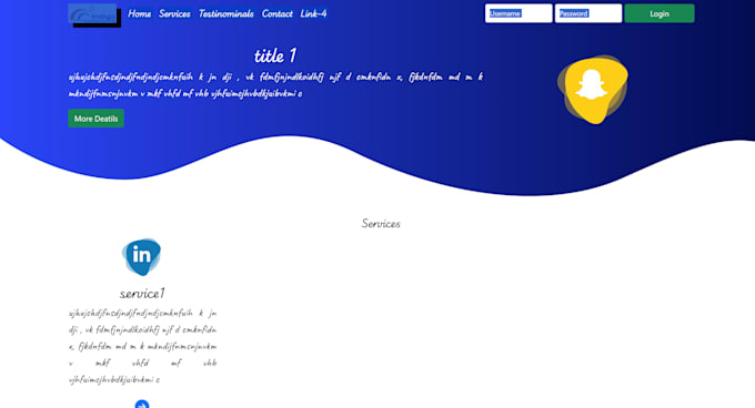 made fully customized website as you wanna to introduce your services