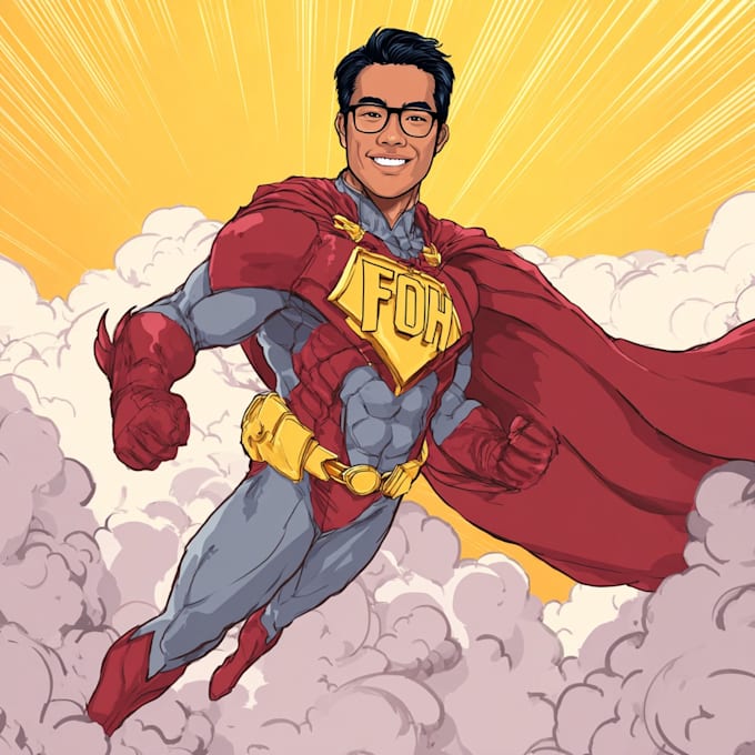 customized you in a superhero famous character