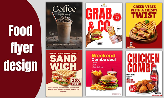 design food flyer, restaurant menu and social media post