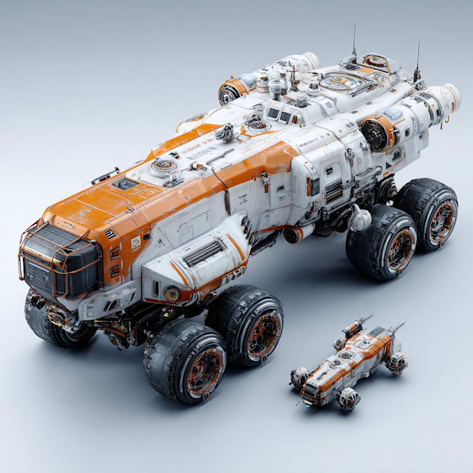 model hard surface scifi vehicles, spaceships