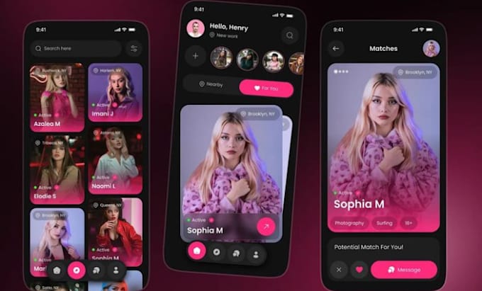 develop dating ai mobile app, flutter developer, andriod and ios, hybrid app